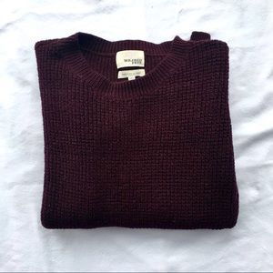 Maroon thick fall sweater